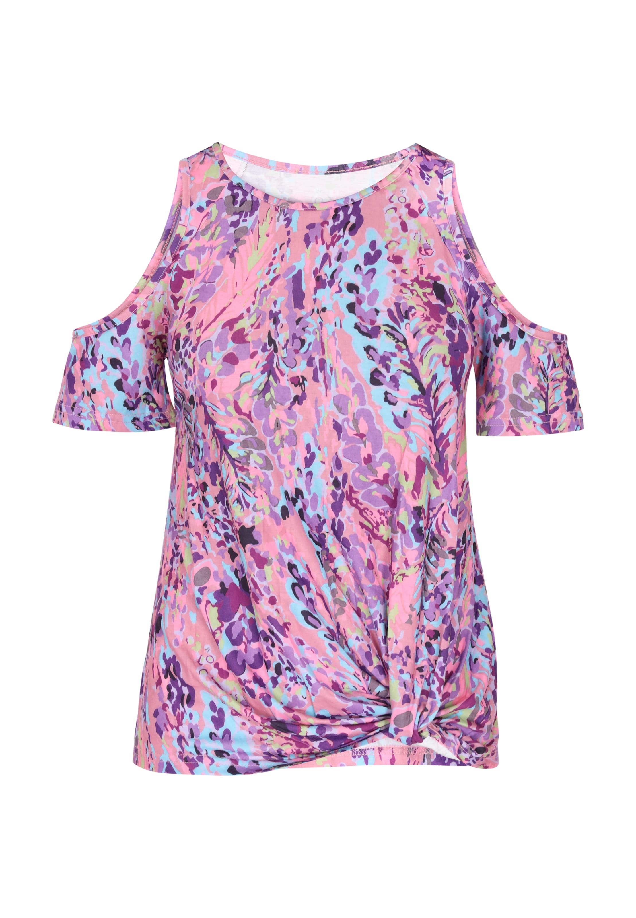 NALLY Μπλούζα σε άκουα / ανοικτό πράσινο / λεβάντα / ρόδινο, Άποψη προϊόντος