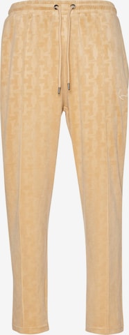 Regular Pantalon Karl Kani en beige : devant