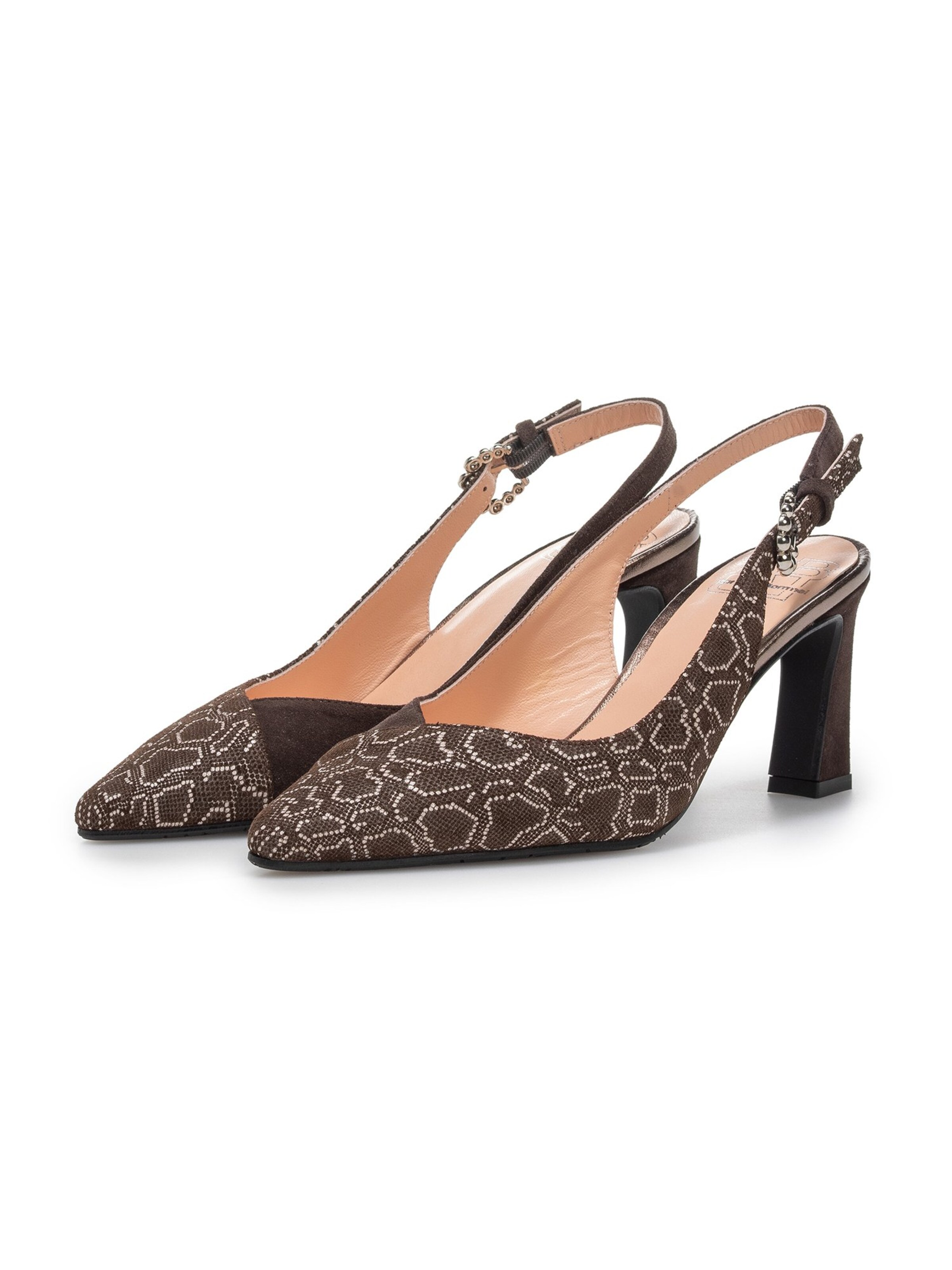 Escarpins à bride arrière 'GIULI 06' Floris van Bommel en marron