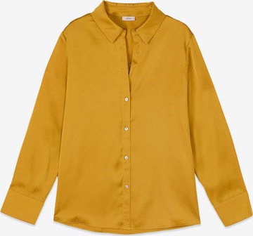 Camicia da donna di oltre in giallo: frontale