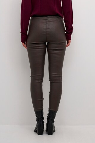 Cream Skinny Leggings 'Tabea' in Brown