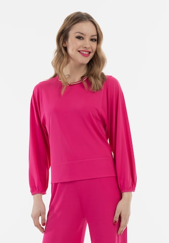 faina Shirt in Roze: voorkant