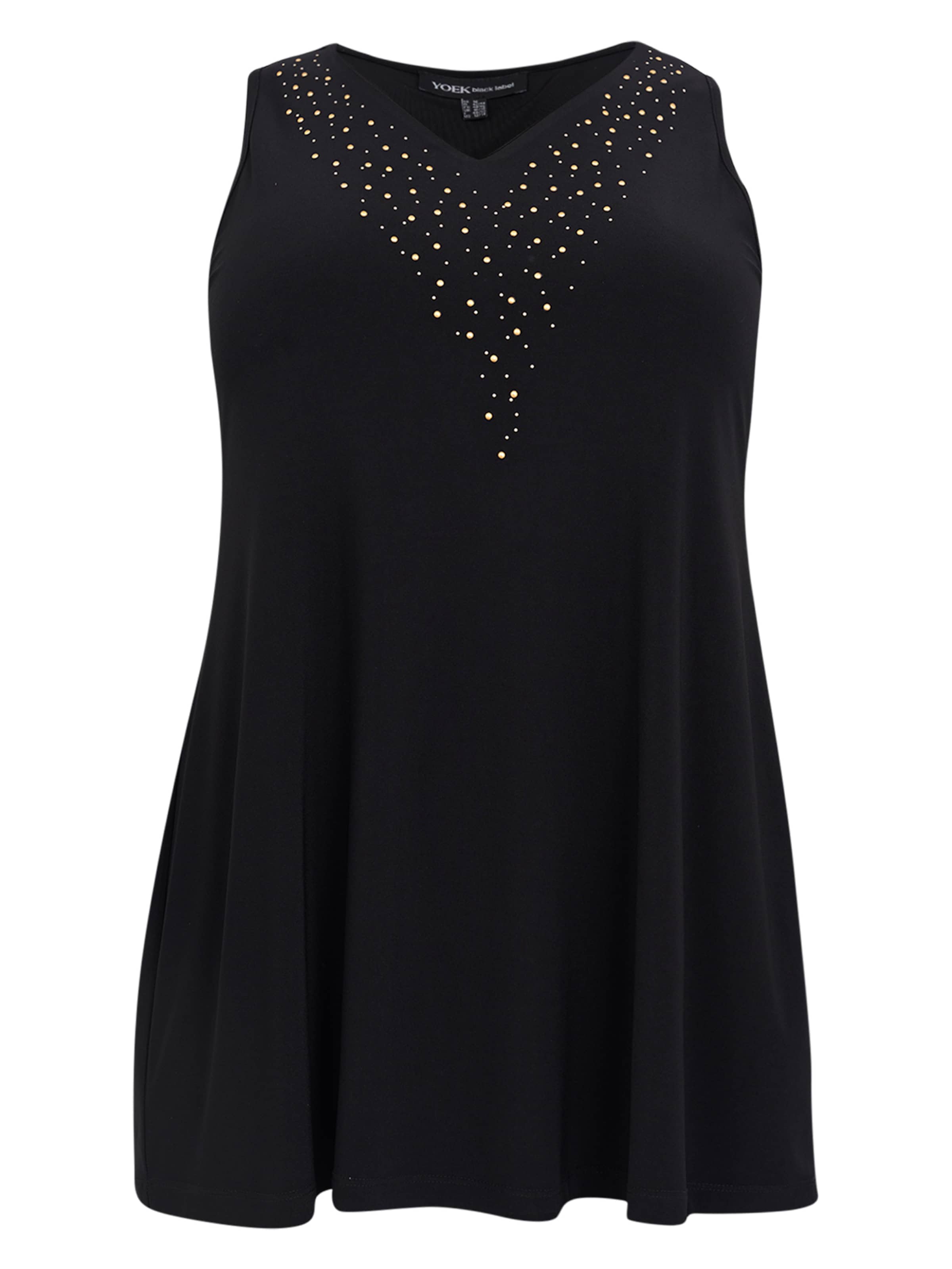 YOEK Blouse in Zwart: voorkant