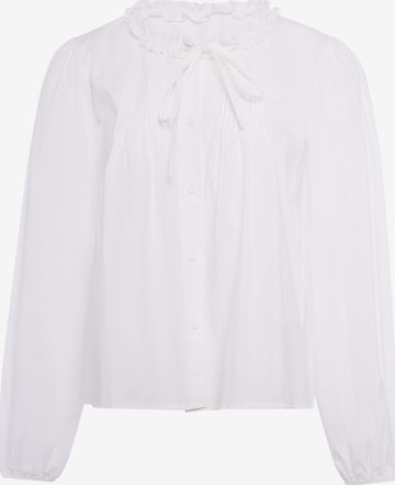 IZIA - Blusa em branco: frente