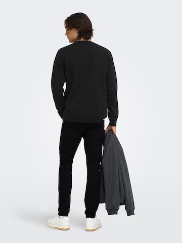 Only & Sons Sweatshirt 'ONSDawson' in Zwart