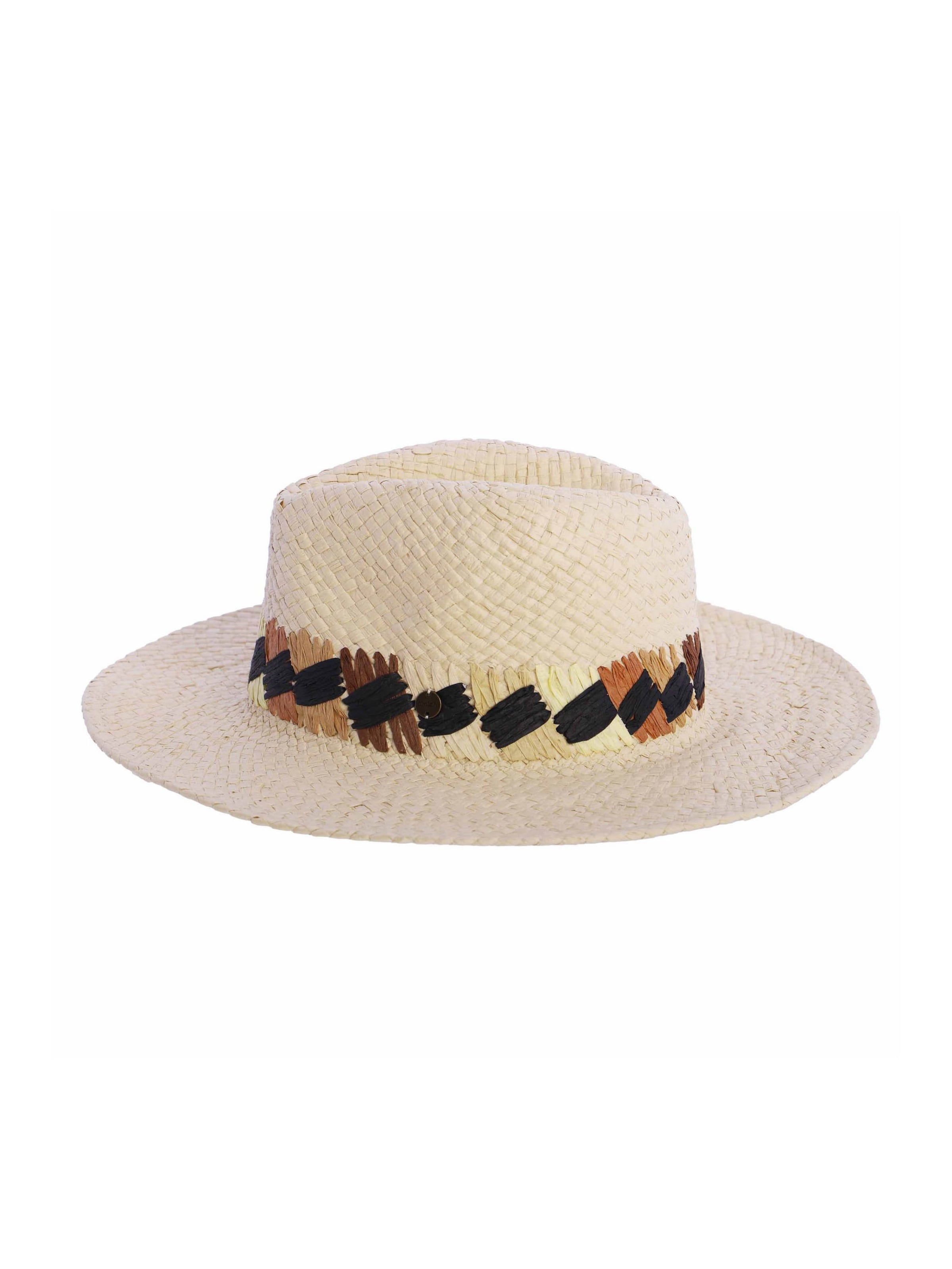 Amichi - Sombrero 'Sombrero para mujer Jeune de fibras naturales trenzadas' en blanco