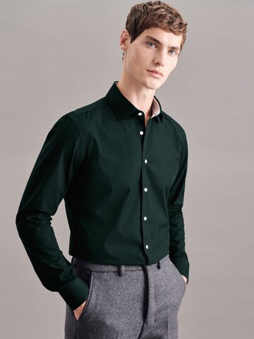 Coupe slim Chemise business SEIDENSTICKER en vert : devant