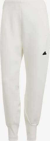 ADIDAS SPORTSWEAR Tapered Sportbroek 'Z.N.E.' in Wit: voorkant