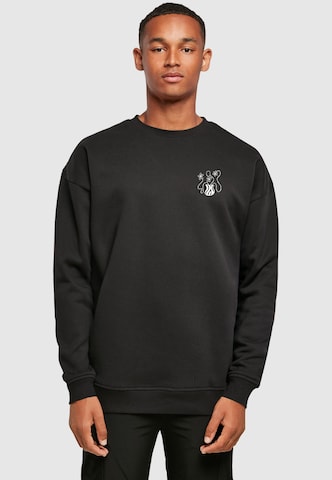 Merchcode Sweatshirt 'Flower Bloom' in Schwarz: Vorderseite