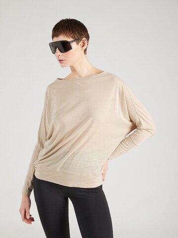 T-shirt fonctionnel 'KULA' super.natural en beige : devant