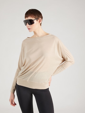 super.natural Functioneel shirt 'KULA' in Beige: voorkant