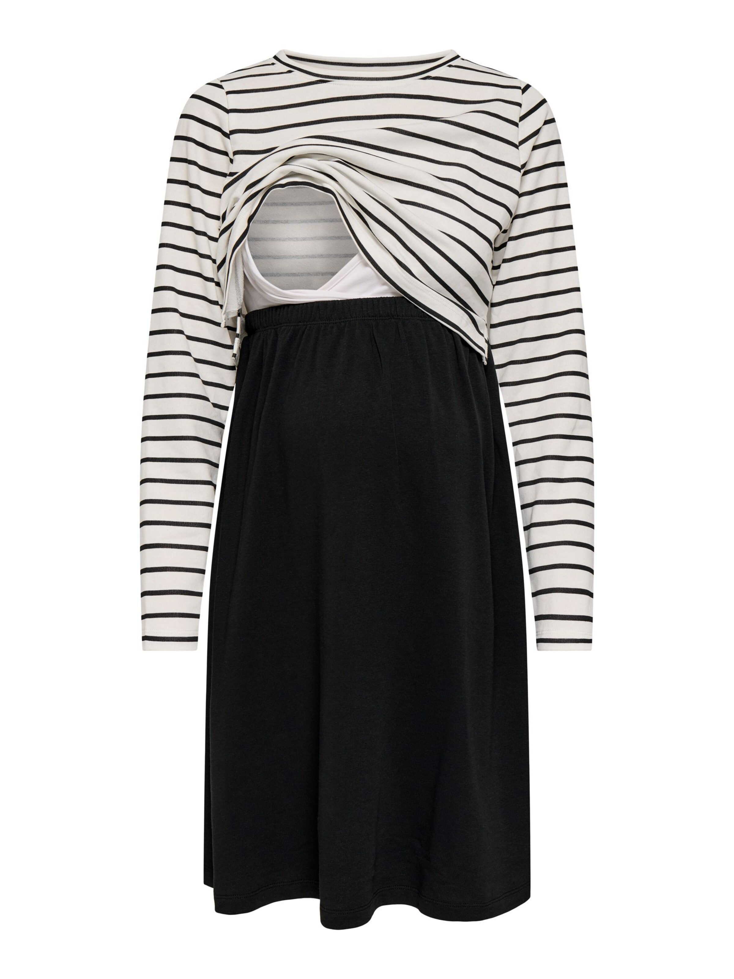 Only Maternity Jurk 'OLMKaylee' in Zwart