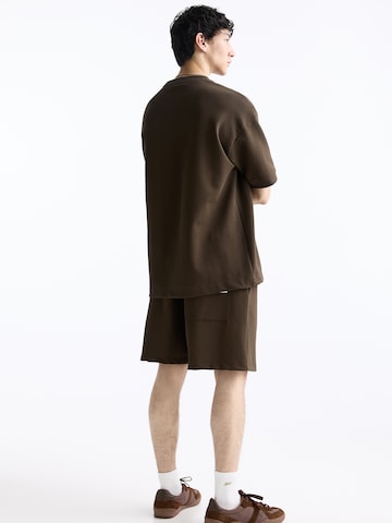 Pull&Bear Regular Broek in Bruin