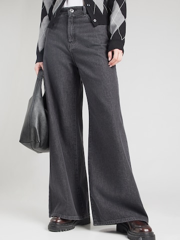 Weekend Max Mara Široke hlačnice Kavbojke 'VEGA' | črna barva: sprednja stran