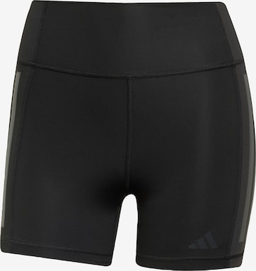 ADIDAS PERFORMANCESkinny Sportske hlače 'Optime' - crna boja: prednji dio