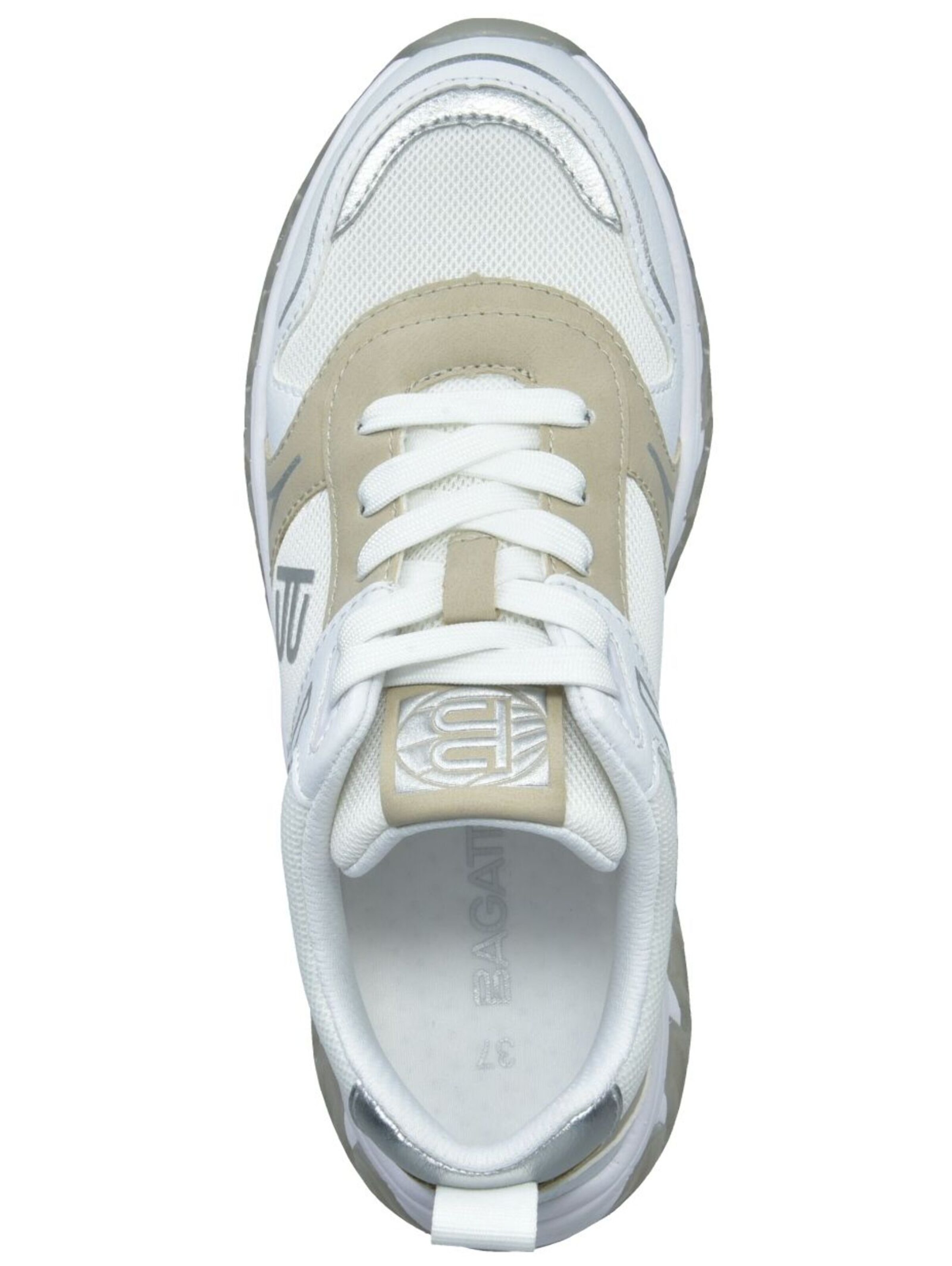TT. BAGATT Platform trainers in White
