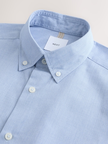 Next Regular fit Button Up Shirt in Blue
