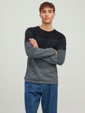 JACK & JONES Regular fit Trui 'Hill' in Grijs: voorkant