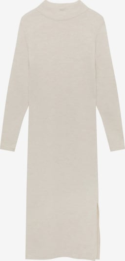 Pull&Bear Gebreide jurk in de kleur Crème, Productweergave