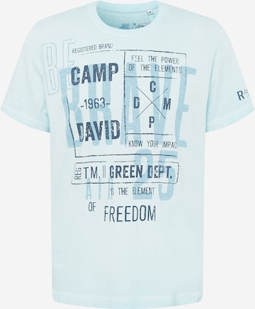 CAMP DAVID Shirt 'Brave The Element I' in Blauw: voorkant