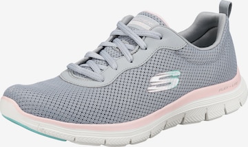 pelēks SKECHERS Zemie brīvā laika apavi 'Flex Appeal 4.0': no priekšpuses