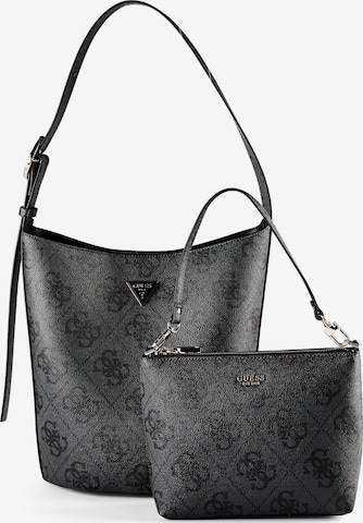 Borsa a spalla 'Meridian II' di GUESS in grigio: frontale