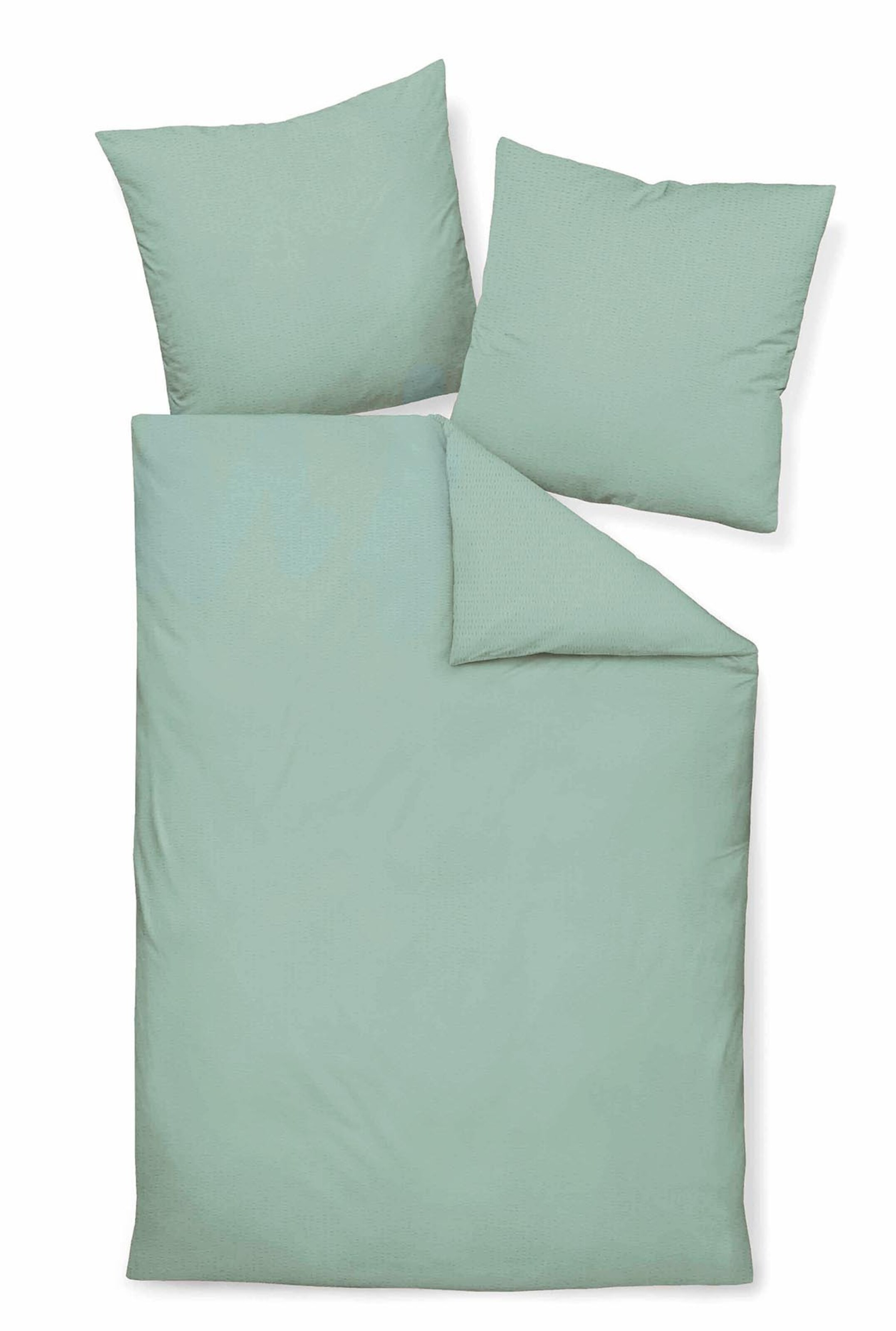 JANINE Duvet Cover in Green: front