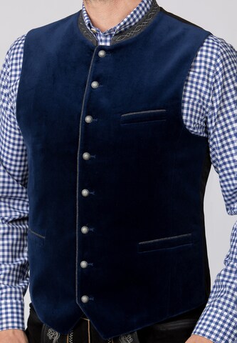 STOCKERPOINT Traditional Vest 'Lorenzo' in Blue