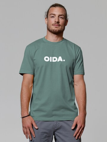 T-Shirt ' Oida ' Watapparel en vert : devant