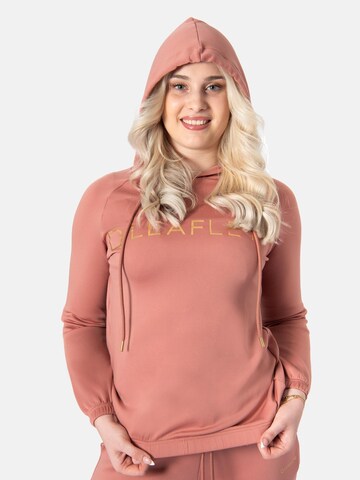 LEAFLETIC Sweatshirt 'Leafletic Women's Cropped Hoodie' in Pink