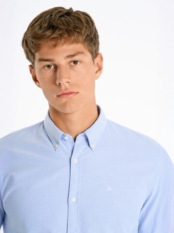 Junk de Luxe Regular fit Button Up Shirt in Blue