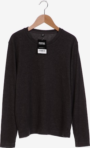UNIQLO Sweatshirt & Zip-Up Hoodie in M in Grey: front