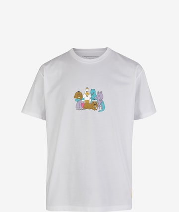 Cleptomanicx Shirt 'The Gang' in White: front