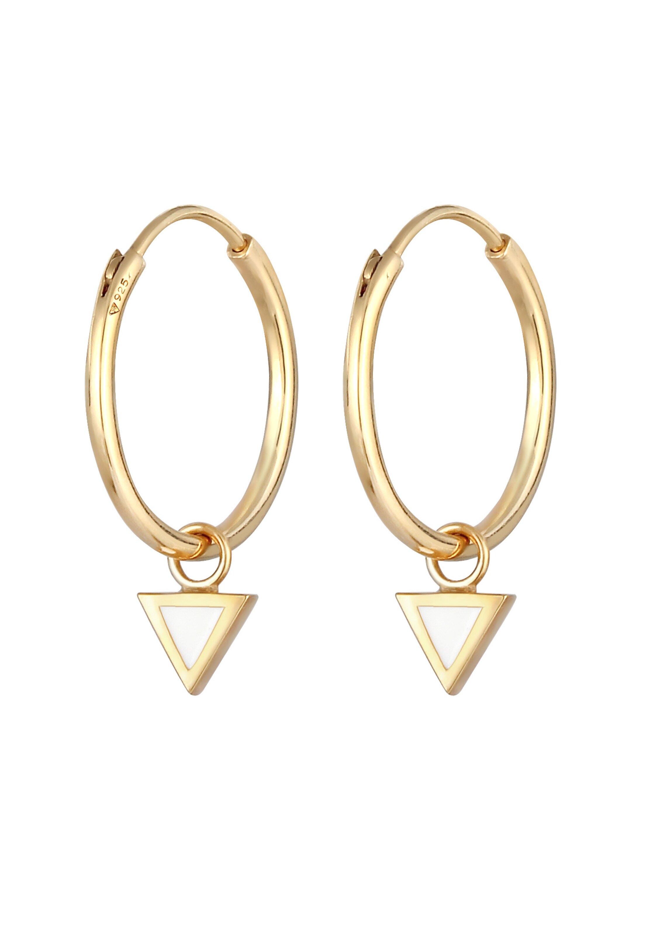 Boucles d'oreilles ELLI en or : devant