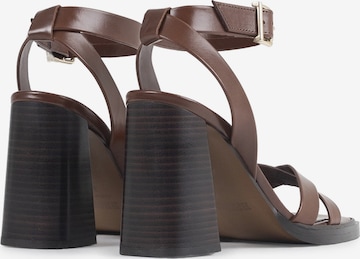 BRONX Strap Sandals in Brown