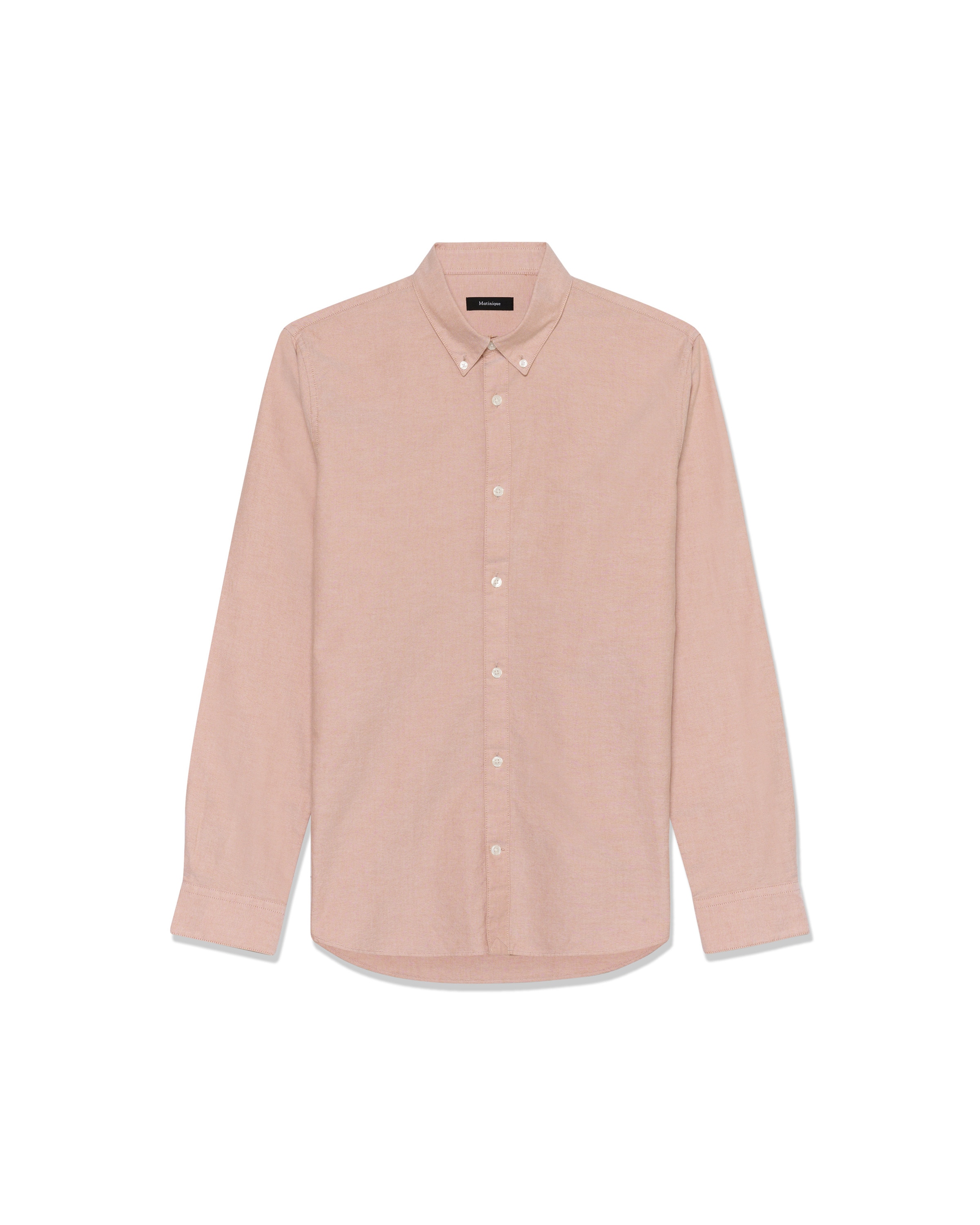 Matinique Regular Fit Forretningsskjorte 'MATrostol' i brun: forside