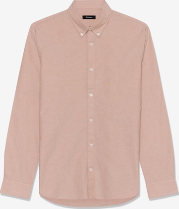 Chemise business 'MATrostol' Matinique en marron : devant