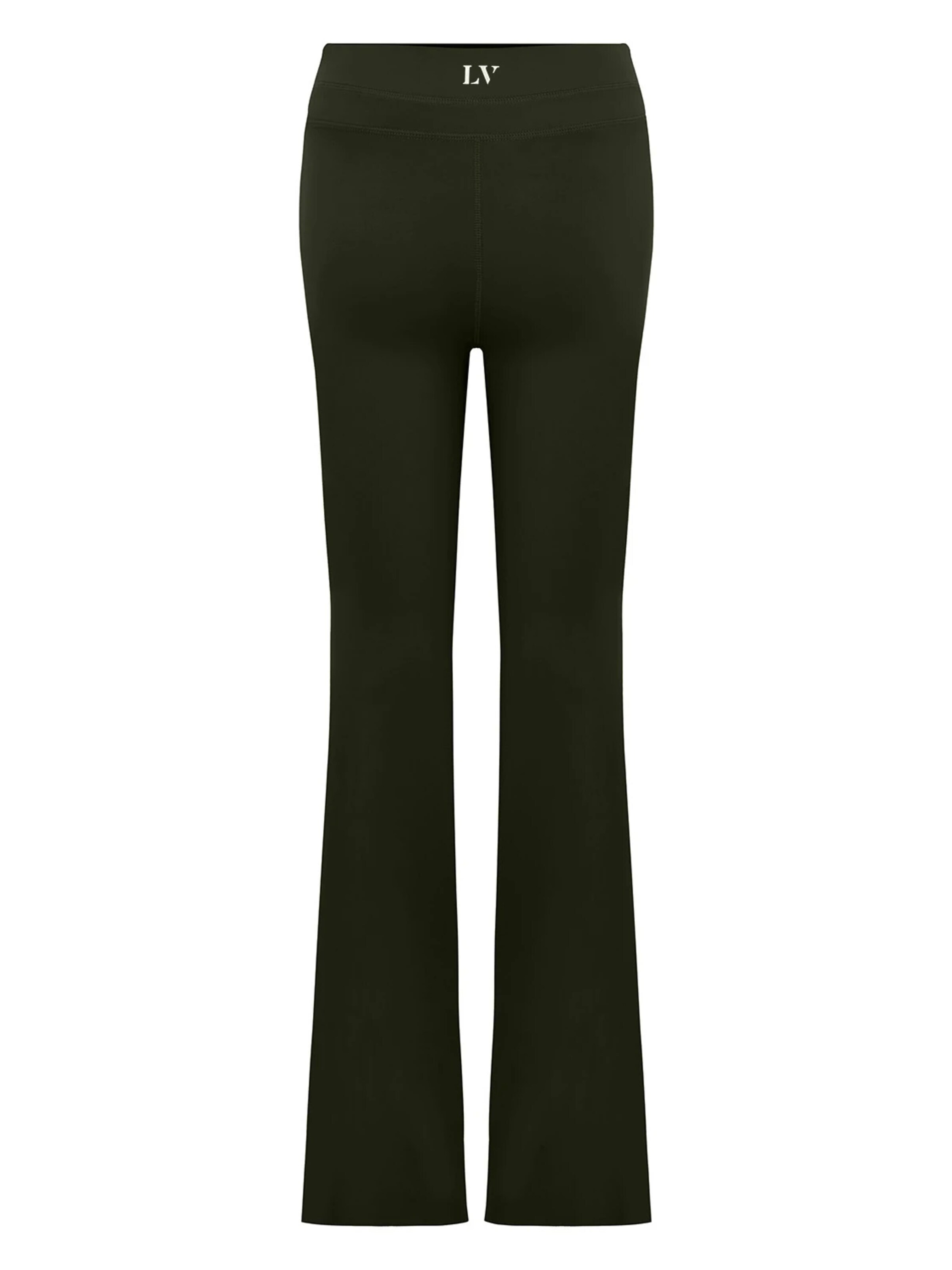 La V Flared Sportbroek 'Flared sportlegging Faye' in Groen