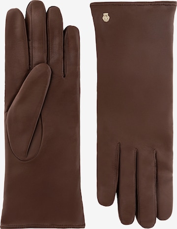 Roeckl Full finger gloves 'PRAG' in Brown: front