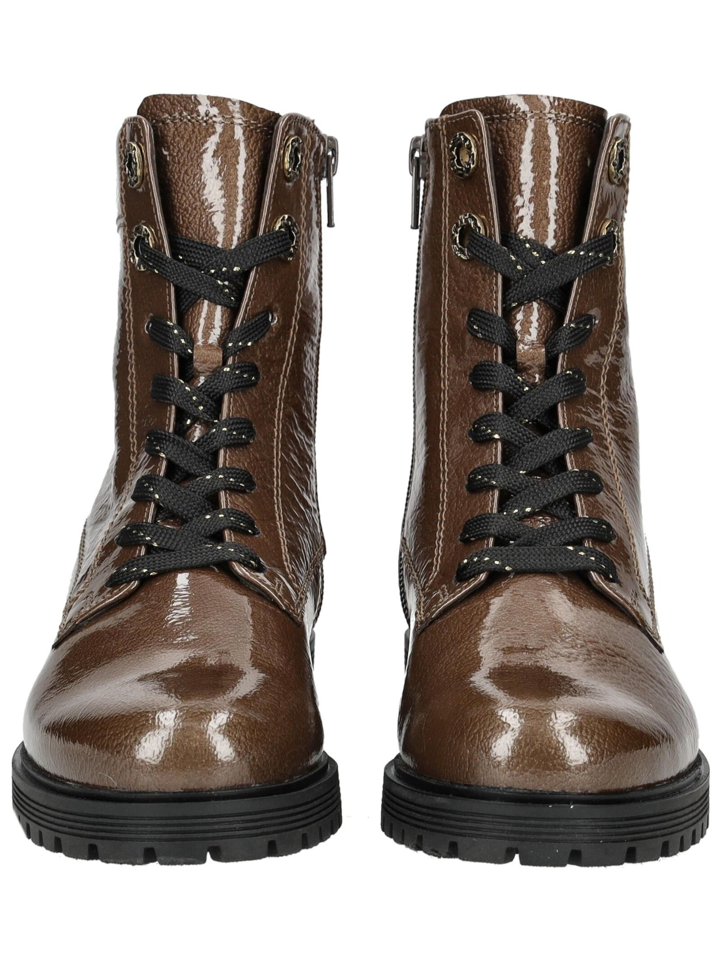 GABOR Lace-up bootie in Brown