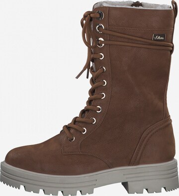 s.Oliver Lace-up boot in Brown