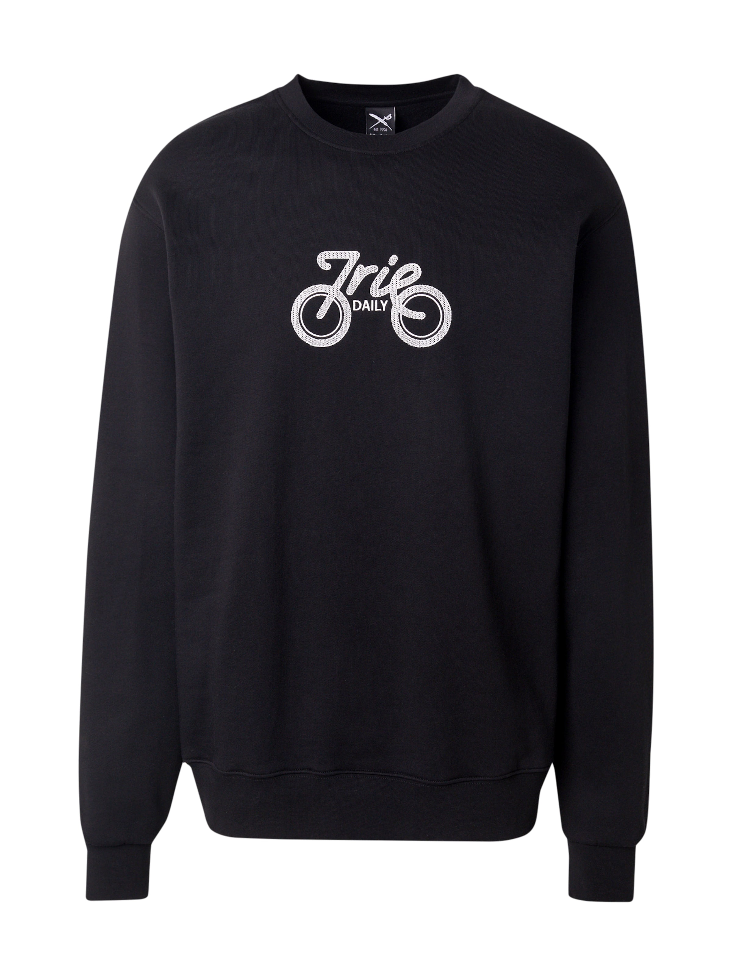 Bluză de molton 'Daily Bike' de la Iriedaily pe negru: față