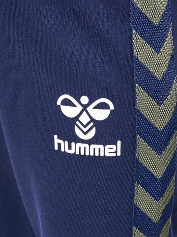 Hummel Tapered Broek in Blauw