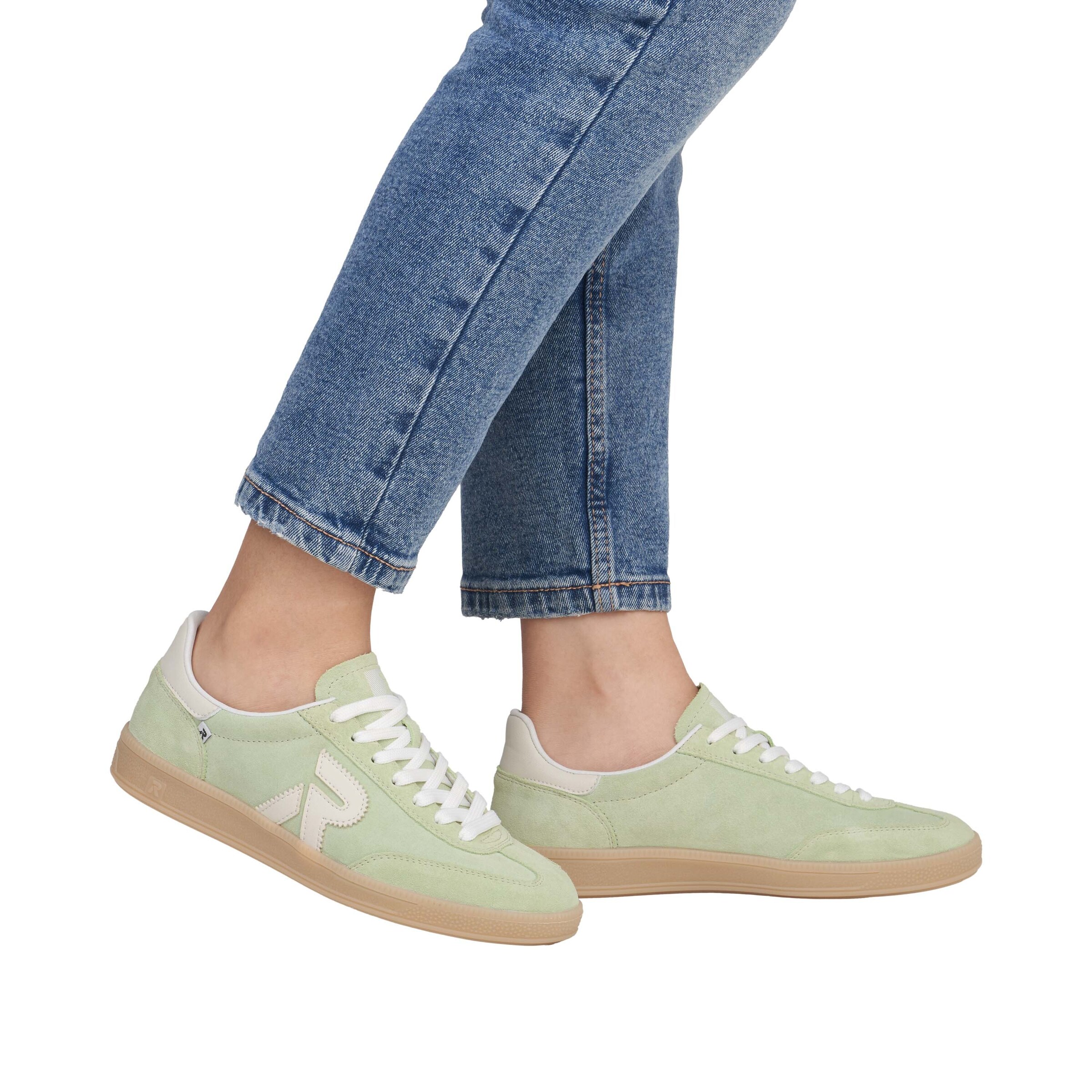 Baskets basses Rieker Sport en vert