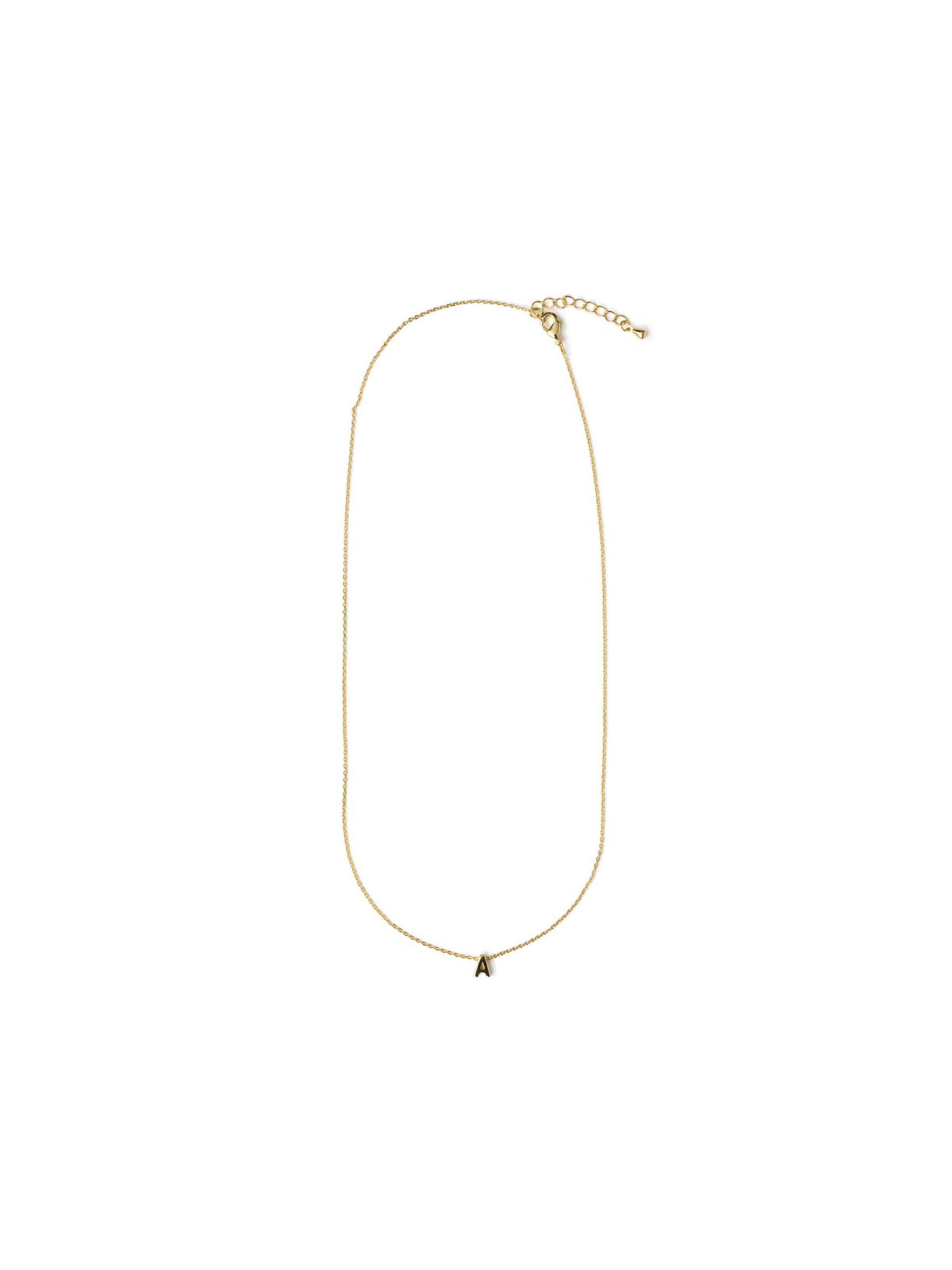 Luxenter - Colar 'Alphabet' em ouro: frente