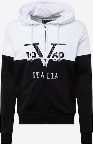 Veste de survêtement 'DENNIS' 19V69 ITALIA en noir : devant