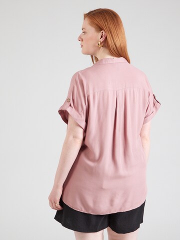 Vero Moda Curve Blouse 'VMCBUMPY' in Pink