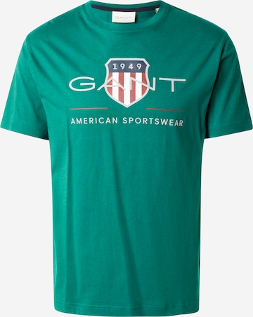 GANT Футболка в Зеленый: спереди