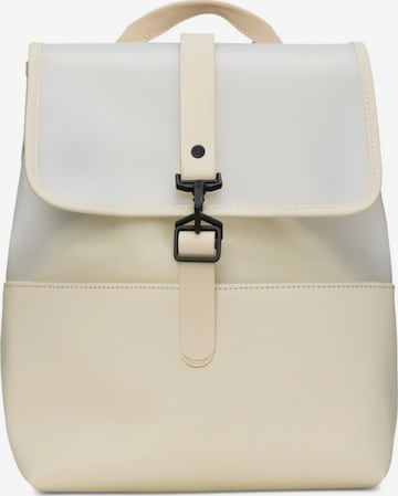 Zaino di RAINS in beige: frontale