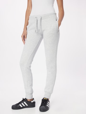 Superdry Tapered Pants 'Essential' in Grey: front